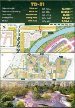 🌟 shophouse 4 tầng – td-31  trục đường tự do 60m – vinhomes golden city