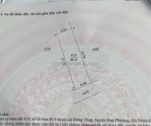 60m đất đồng tháp - đan phượng - hà nội. ô tô đã cửa giá cho nhà đầu tư