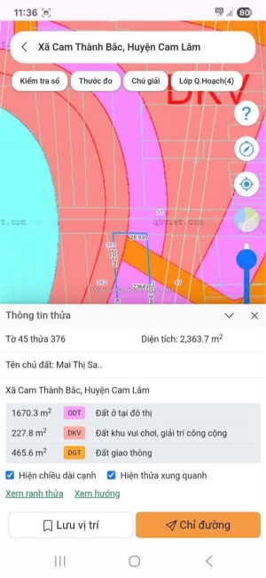 Bán đất chính chủ - giá tốt - cam thành bắc, cam lâm, khánh hoà