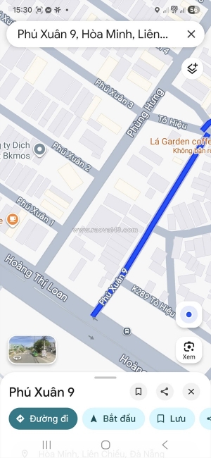 Bán đất đường phú xuân 9, phường hoà khánh, đà nẵng