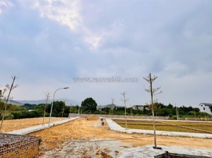 Bán đất thổ cư 100m2 mặt đường 21a, phú cát, quốc oai, hà nội. sổ đỏ, giá 3 tỷ.