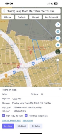 Bán gấp đất mặt tiền đường số 1 - khu hoàng hữu nam, long thạnh mỹ, quận