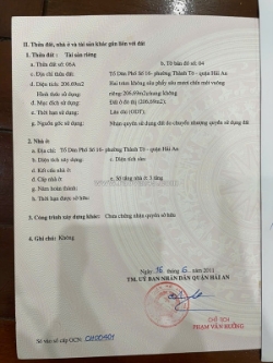 Bán gấp nhà mặt đường ngô gia tự – 206m², mặt tiền 6.45m, giá rẻ 90tr/m²