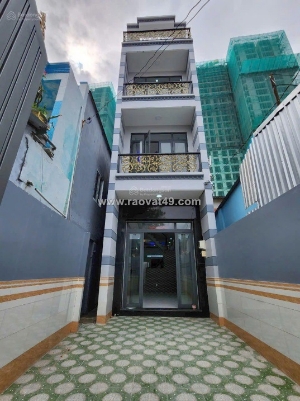 Bán nhà 4 tầng 68m bình đông, quận 8 hẻm 4m thông sổ hồng riêng, hoàn công đủ