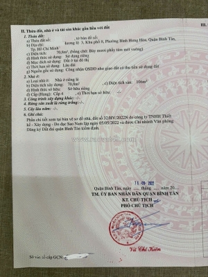 Bán nhà 71m2, hẻm 6m hương lộ 3, p. bình hưng hòa, cách aeon tân phú 100m, giá