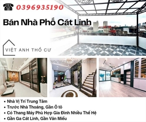 Bán nhà phố cát linh, 41m2, ngõ nông ô tô, full nội thất, giá: 13.68 tỷ, lh: