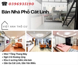 Bán nhà phố cát linh, 7 tầng, thang máy xịn, ngõ ô tô, giá: 13.7 tỷ, lh:
