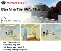Bán nhà phố tôn đức thắng, 7 tầng, ngõ thoáng, gần ô tô, giá: 13.7 tỷ, lh: