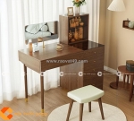 Bàn trang điểm gỗ công nghiệp mdf màu nâu trầm - btd043