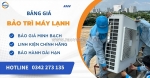 Bảng giá bảo trì máy lạnh – dịch vụ tại nhà nhanh chóng, uy tín