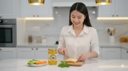 Bánh mì sốt bơ mật ong bạc hà – thơm ngon, bổ dưỡng, dễ làm