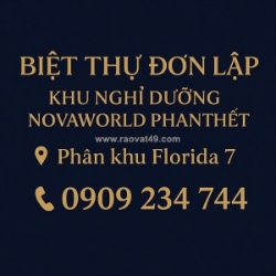 Biệt thự đơn lập- khu nghỉ dưỡng nova phan thiết