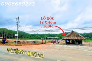 Cần bán gấp 650m2 (15x42) có 300m2 thổ cư tại dt750 - long hòa dầutiếng