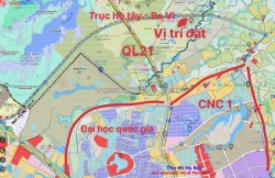 Cần bán gấp - lô đất 2 mặt tiền đẹp nhất khu vực cổ đông - hòa lạc chưa tới 2 tỷ