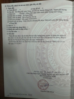 Cần bán mảnh đất xứ đồng nổ, xóm vang– cổ loa, đông anh, hà nội (gần vinhomes