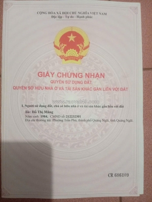 Cần bán nhanh lô đất đẹp, vị trí đắc địa tại trung tâm xã tịnh ấn tây, thành