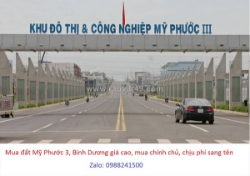 Cần mua đất mỹ phước 3, bến cát, bình dương giá cao, mua chính chủ, chịu phí sang tên