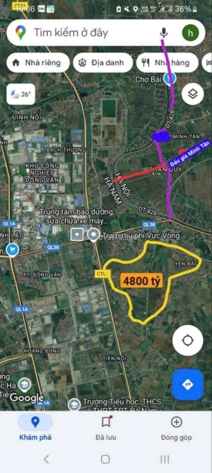 Cần tiền bán gấp – đất đấu giá minh tân, phú xuyên