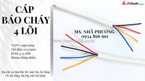 Cáp báo cháy – altek kabel, 4 lõi 0.22 mm2 đà nẵng, hà nội, hcm.