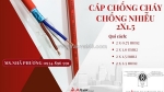 Cáp chống cháy chống nhiễu 2x1.5 mm2 chuẩn bs6387, iec 60331 hồ chí minh