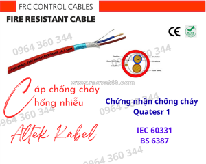 Cáp chống cháy chống nhiễu 2x1.5+e+gft altek kabel