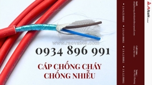 Cáp chống cháy chống nhiễu 2x2.5 mm2 chuẩn bs6387, iec 60331