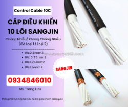 Cáp điều khiển sangjin 10x0.5/10x0.75/10x1.25/10x1.5