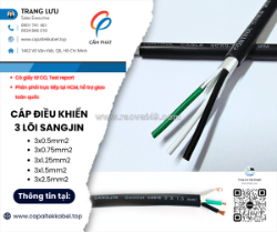 Cáp điều khiển sangjin 3 lõi giá xưởng tại hồ chí minh
