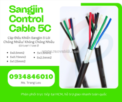 Cáp điều khiển sangjin 5x0.5/5x0.75/5x1.25/5x1.5/5x2.5
