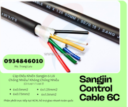 Cáp điều khiển sangjin 6x0.5/6x0.75/6x1.25/6x1.5
