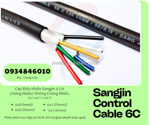 Cáp điều khiển sangjin 6x0.5/6x0.75/6x1.25/6x1.5