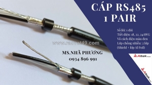Cáp tín hiệu rs485 1 pair , 22, 24 awg đà nẵng, hà nội, hồ chí minh.