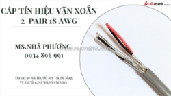 Cáp vặn xoắn altek kabel 2 pair  awg giao hàng toàn quốc.