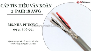 Cáp vặn xoắn altek kabel 2 pair  awg giao hàng toàn quốc.