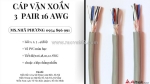 Cáp vặn xoắn altek kabel 3 pair 16 awg – 1 lớp chống nhiễu