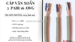 Cáp vặn xoắn altek kabel 3 pair 16 awg – 1 lớp chống nhiễu