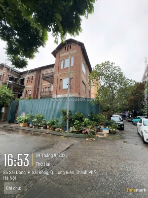 Chính chủ bán biệt thự lô góc xây thô - tiện ích ngập tràn ngay phố sài đồng -