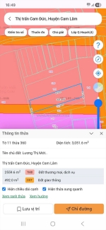 Chính chủ bán lô đất vị trí đẹp thị trấn cam đức, cam lâm, khánh hòa