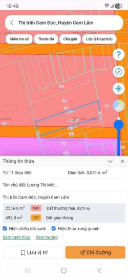 Chính chủ bán lô đất vị trí đẹp thị trấn cam đức, cam lâm, khánh hòa
