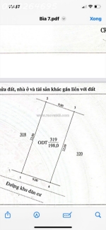 Chính chủ cần bán 198m² đất tại thôn bến sơn – tt. yên lập – h. yên lập – phú