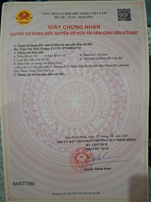 Chính chủ cần bán đất ở đô thị- đẹp, gía tốt -quy nhơn đông , gia lai -2.5 tỷ