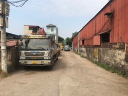 Cho thuê 230m² đất mặt đường vành đai 3,yên sở,hoàng mai hợp kd ,mở xưởng,kho