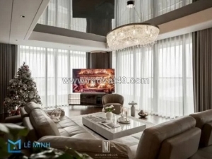 Chọn rèm hạt gỗ phù hợp với không gian thờ cùng với rèm cửa lê minh