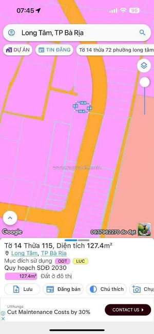 Chủ cần tiền bán lô đất mặt tiền đường nhựa mới mở khu dân cư cực kỳ đẹp