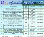 Chùm tour bay 2025