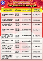 Chùm tour tết dương lịch 2026 - sgc tourist