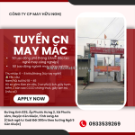 Công ty cp may hữu nghị - xí nghiệp 7 tuyển lao động ngành may công nghiệp