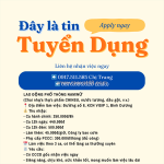 Công ty sản xuất chai nhựa cần tuyển gấp 15 lao động phổ thông nam/nữ