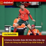 Cristiano ronaldo được bồ đào nha triệu tập tham dự