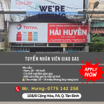 Cửa hàng gas hải huyền tuyển nhân viên giao gas
